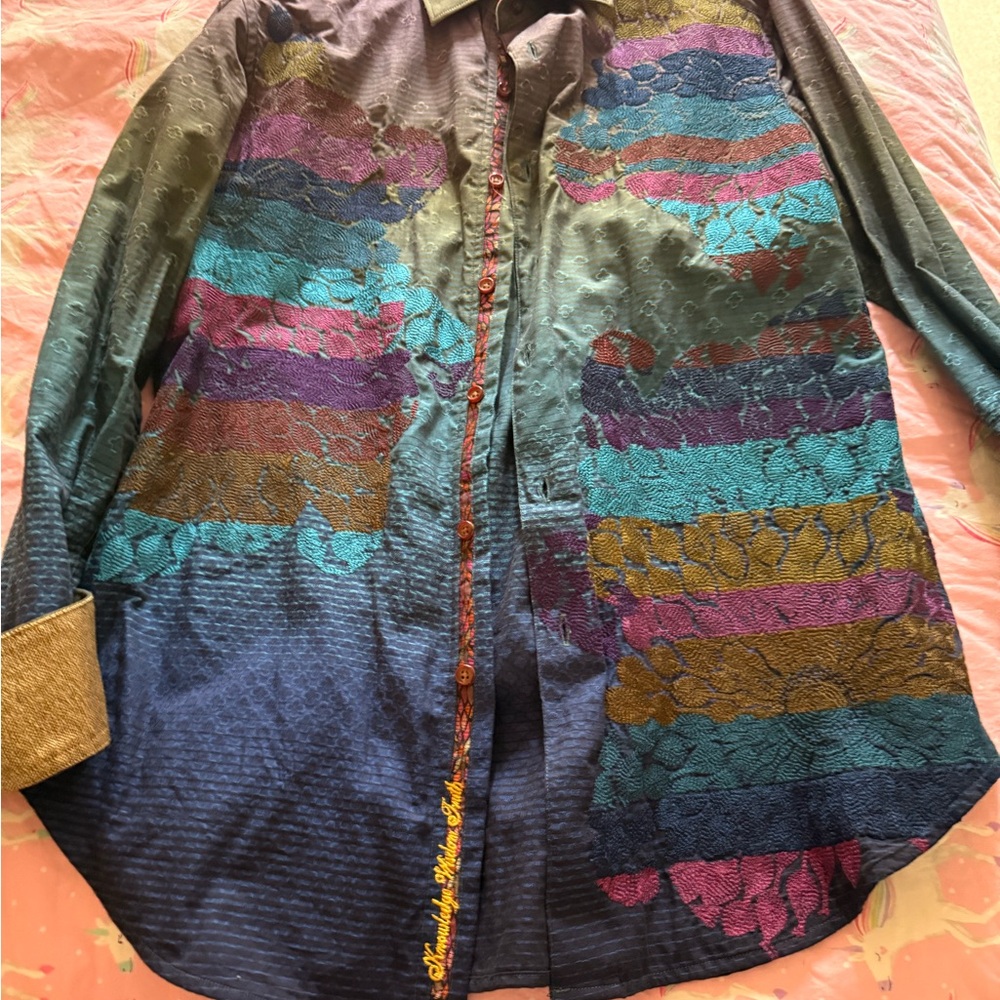 Robert Graham Multicolor Striped Dress Shirt
